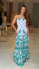 Vestido Lastex Perla Verde